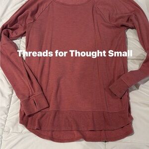 Threads for Thought Women's Long Sleeve Scoop-Hem Top - Dusty Rose